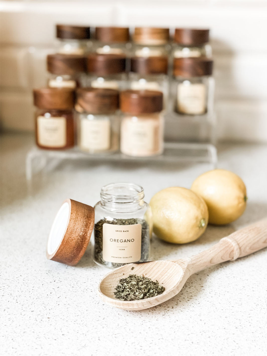 200ml Spice Jars Bamboo Lid Pantry Organisation -  Norway